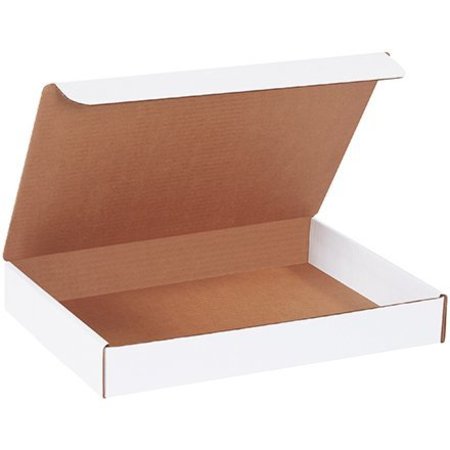 BOX PACKAGING Corrugated Literature Mailers, 14"L x 10"W x 2"H, White ML14102